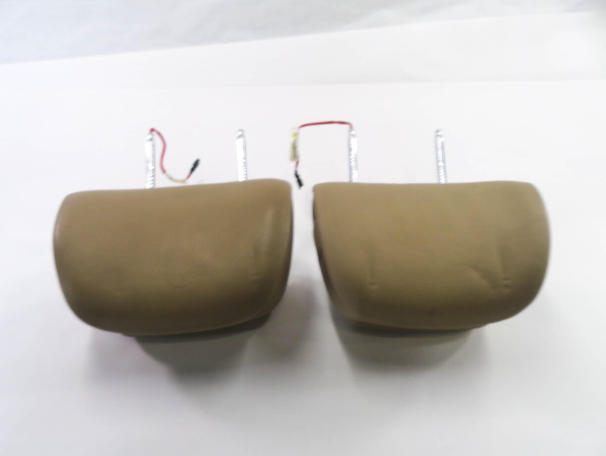 Thumbnail 6: 2011 BMW X5 (E70) FRONT LEFT & RIGHT SEAT HEADREST SET-2 (BEIGE LEATHER LUB4)