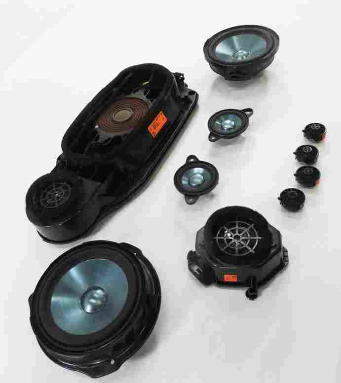 Thumbnail 3: 2010 MERCEDES E550 (W212) HARMAN LOGIC 7 AUDIO SUBWOOFER TWEETER SPEAKER SET-10