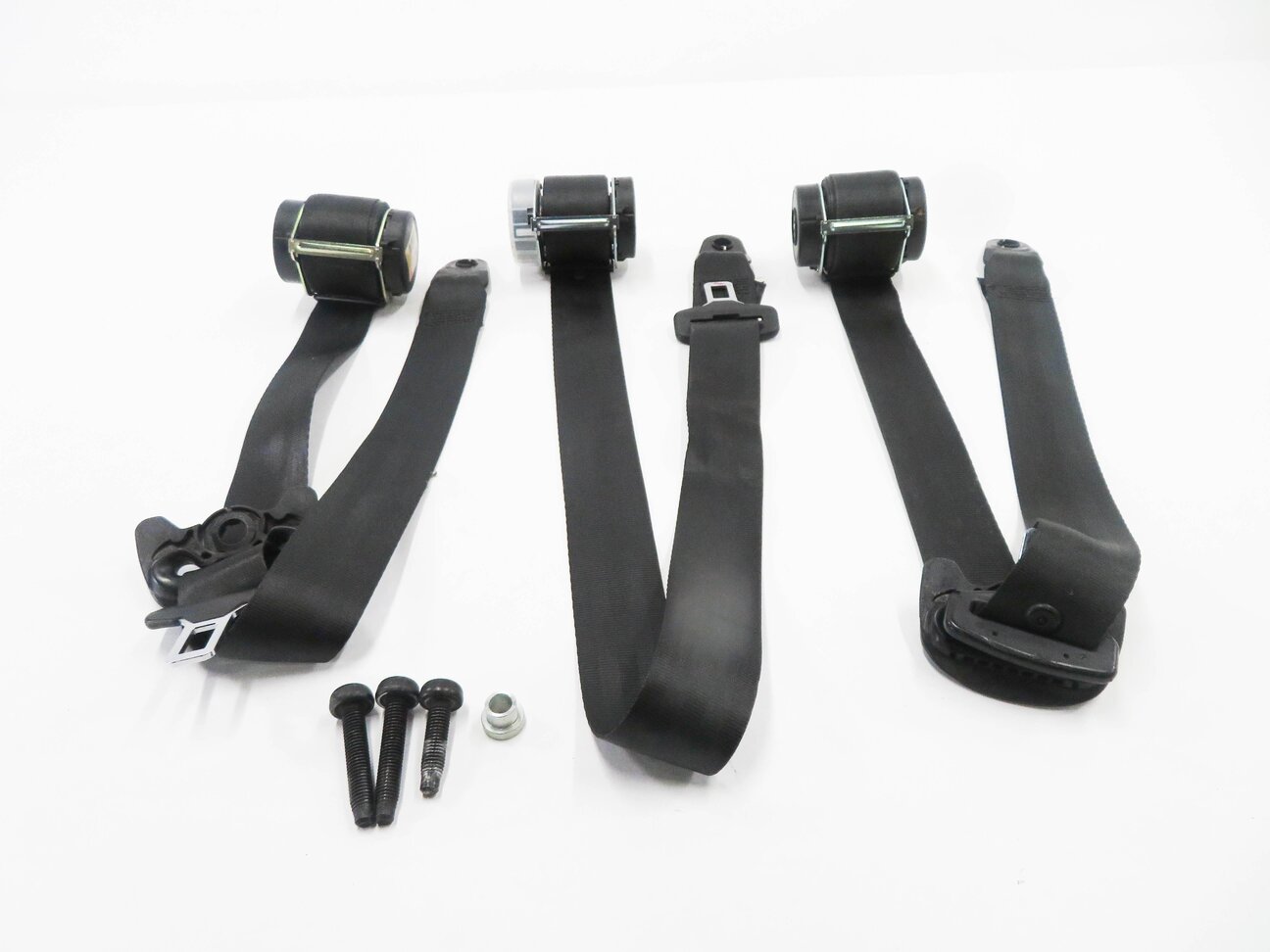 Thumbnail 2: 2010 LAND ROVER LR4 - REAR 2nd SECOND ROW SEAT - SEATBELT RETRACTOR SET (BLACK)