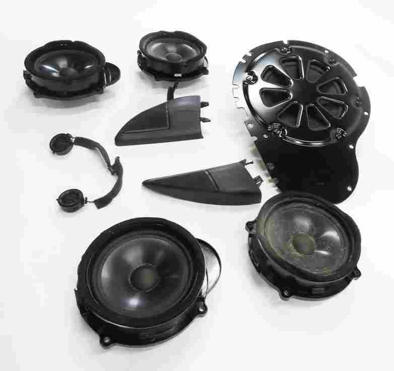 Thumbnail 3: 2010 LAND ROVER LR4 (L319) HARMAN AUDIO SUB SUBWOOFER TWEETER SPEAKER SET-9