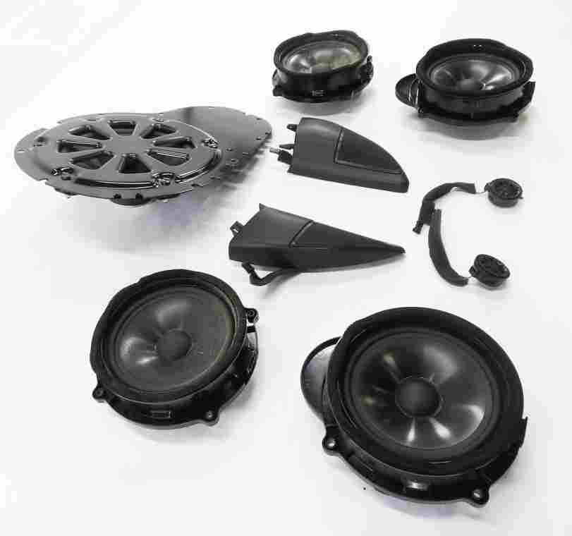 Thumbnail 4: 2010 LAND ROVER LR4 (L319) HARMAN AUDIO SUB SUBWOOFER TWEETER SPEAKER SET-9
