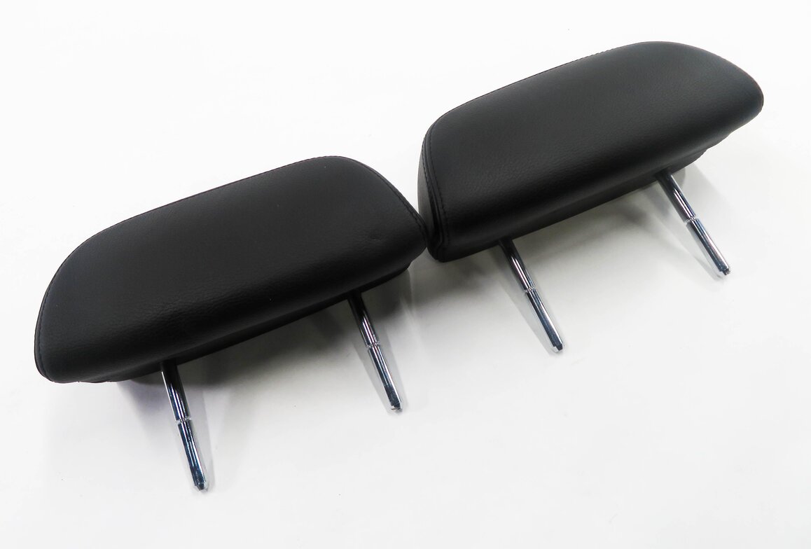 2009 BMW M6 ///M (E63) REAR LEFT & RIGHT HEADREST SET-2 (BLACK LEATHER MERINO)