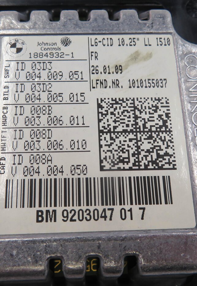 Thumbnail 9: 2009-2012 BMW 740i 750i 760i (F01) GPS NAVIGATION INFO DISPLAY SCREEN (10.25")