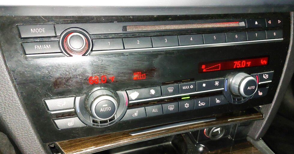 Thumbnail 2: 09-13 BMW 740i 750i 760i B7 (F01 F07 F10) HEATER A/C CLIMATE TEMPERATURE CONTROL