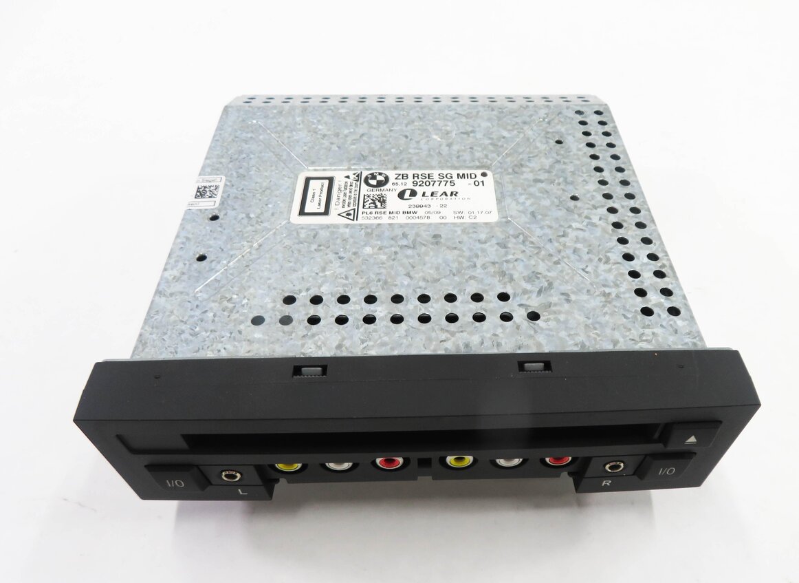 Thumbnail 2: 09-11 BMW 535iGT 550iGT 740i 750i 760i (F01 F02 F07) REAR DVD VIDEO DISC PLAYER
