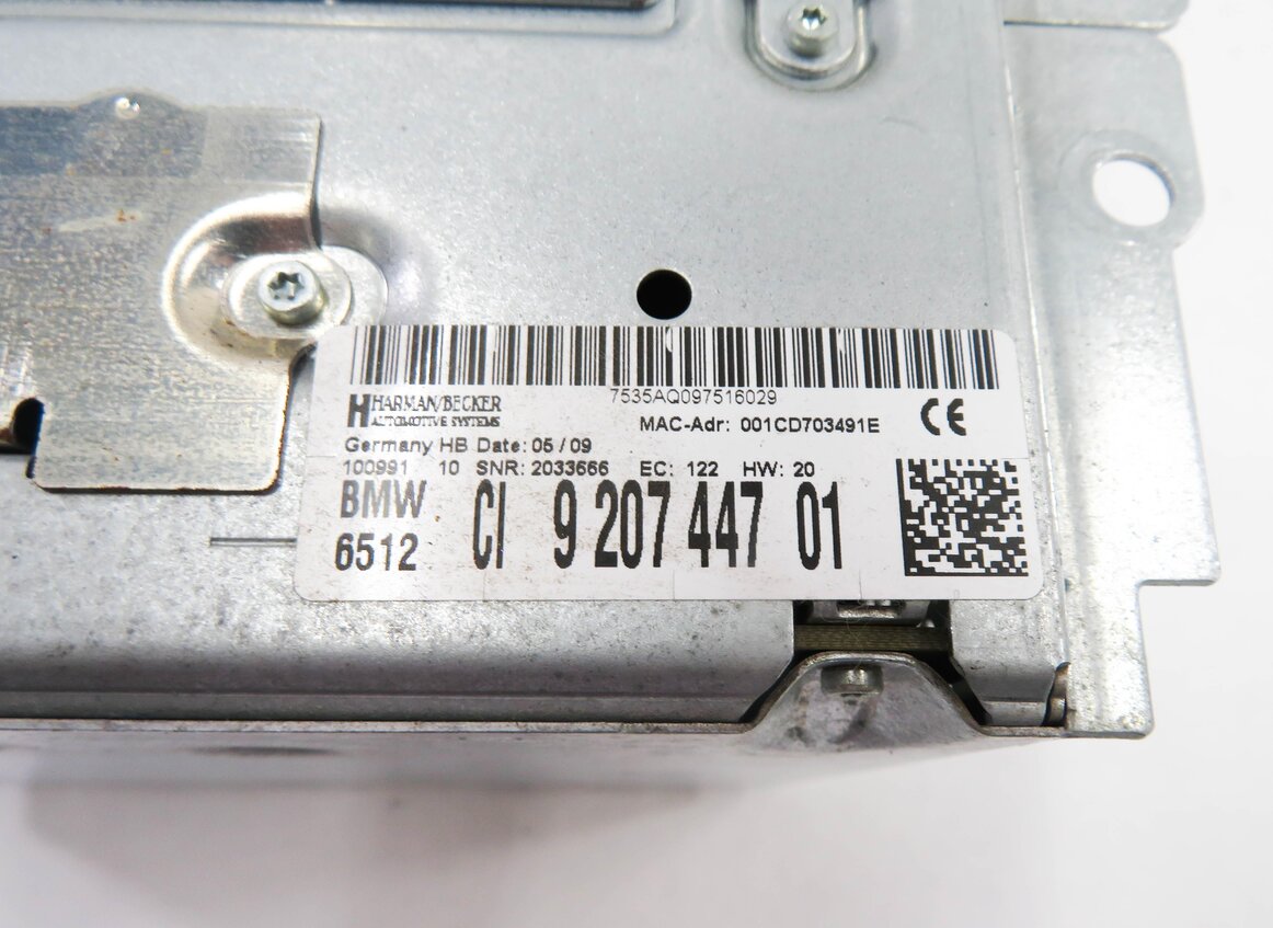 Thumbnail 9: 2009-2010 BMW 750i (F01) AM/FM RADIO STEREO RECEIVER CD PLAYER (2-DIN)
