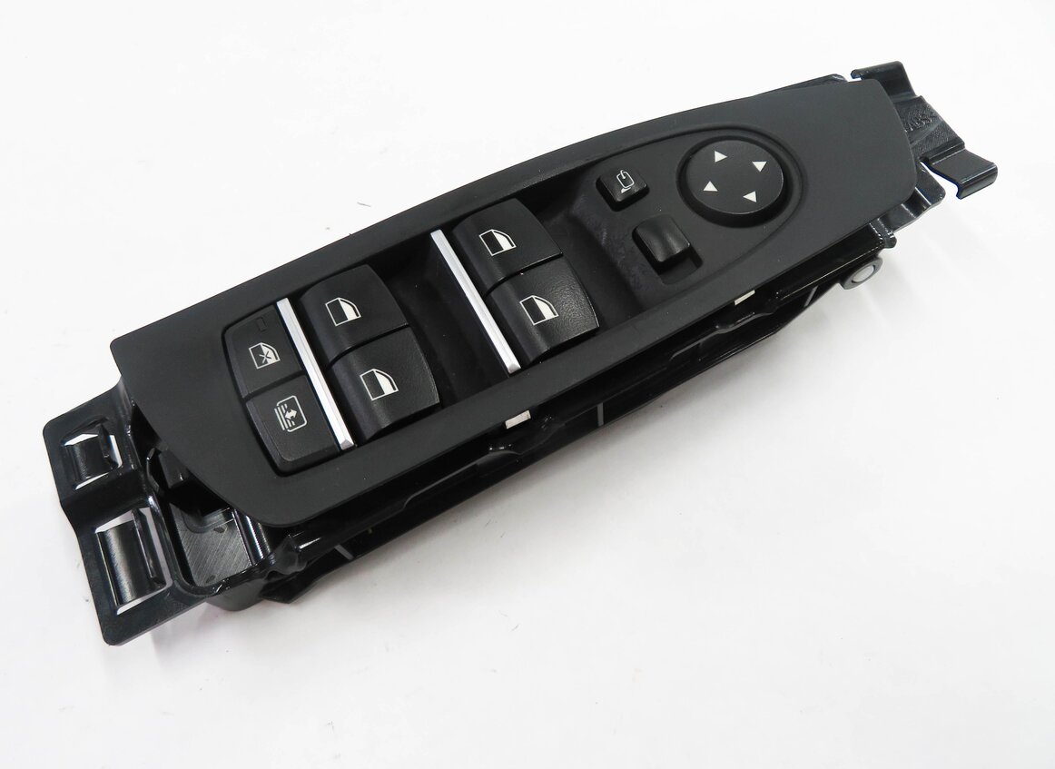 09-15 BMW 740i 750i 760i B7 (F01) DRIVER WINDOW SWITCH w/ SHADE & P-FOLD (BLACK)