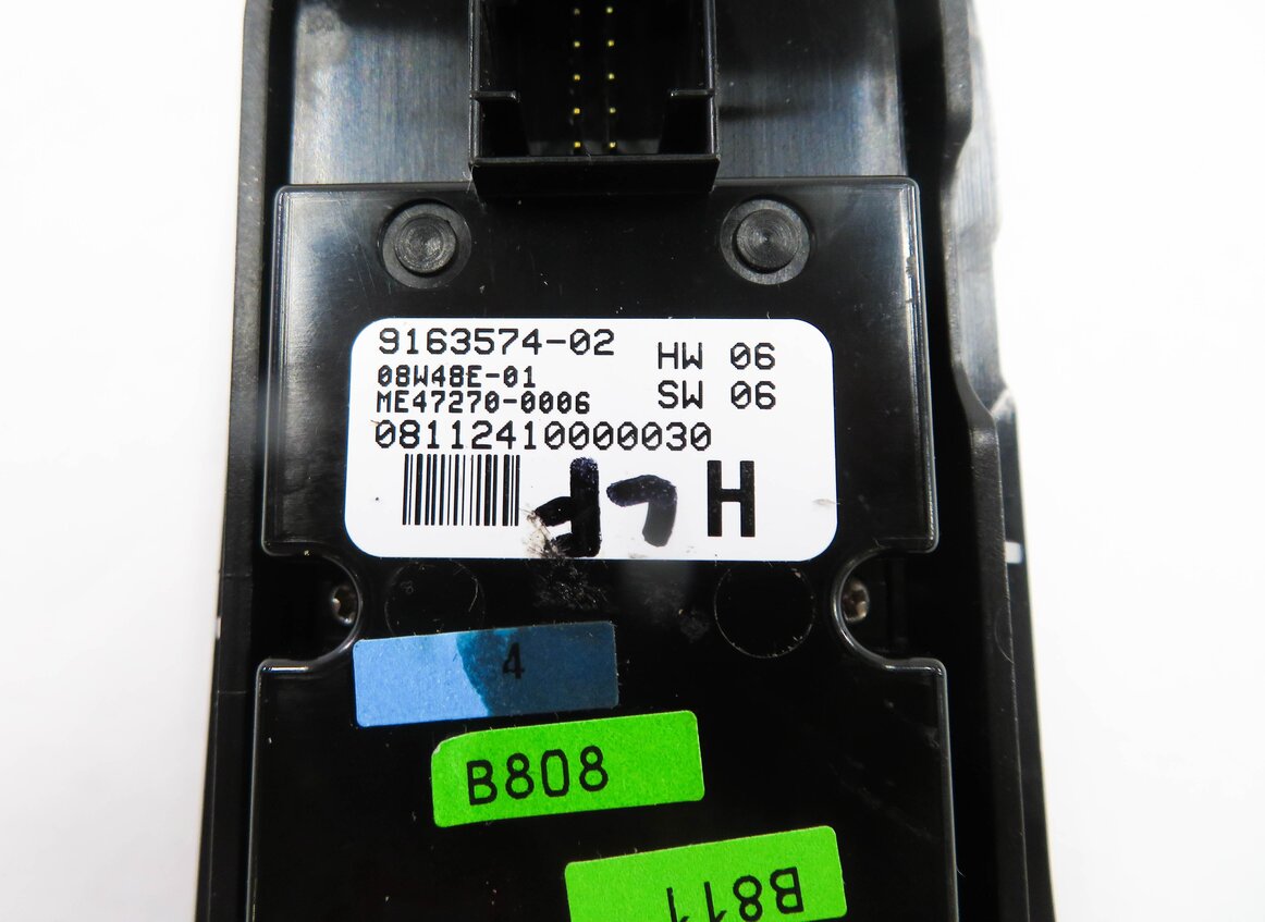 Thumbnail 8: 09-15 BMW 740i 750i 760i B7 (F01) DRIVER WINDOW SWITCH w/ SHADE & P-FOLD (BLACK)