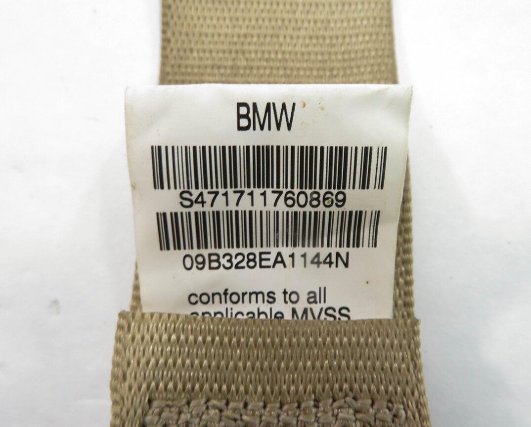 Thumbnail 8: 2010 BMW X5 (E70) LEFT & RIGHT REAR SECOND ROW SEATBELT RETRACTOR SET-2 (BEIGE)