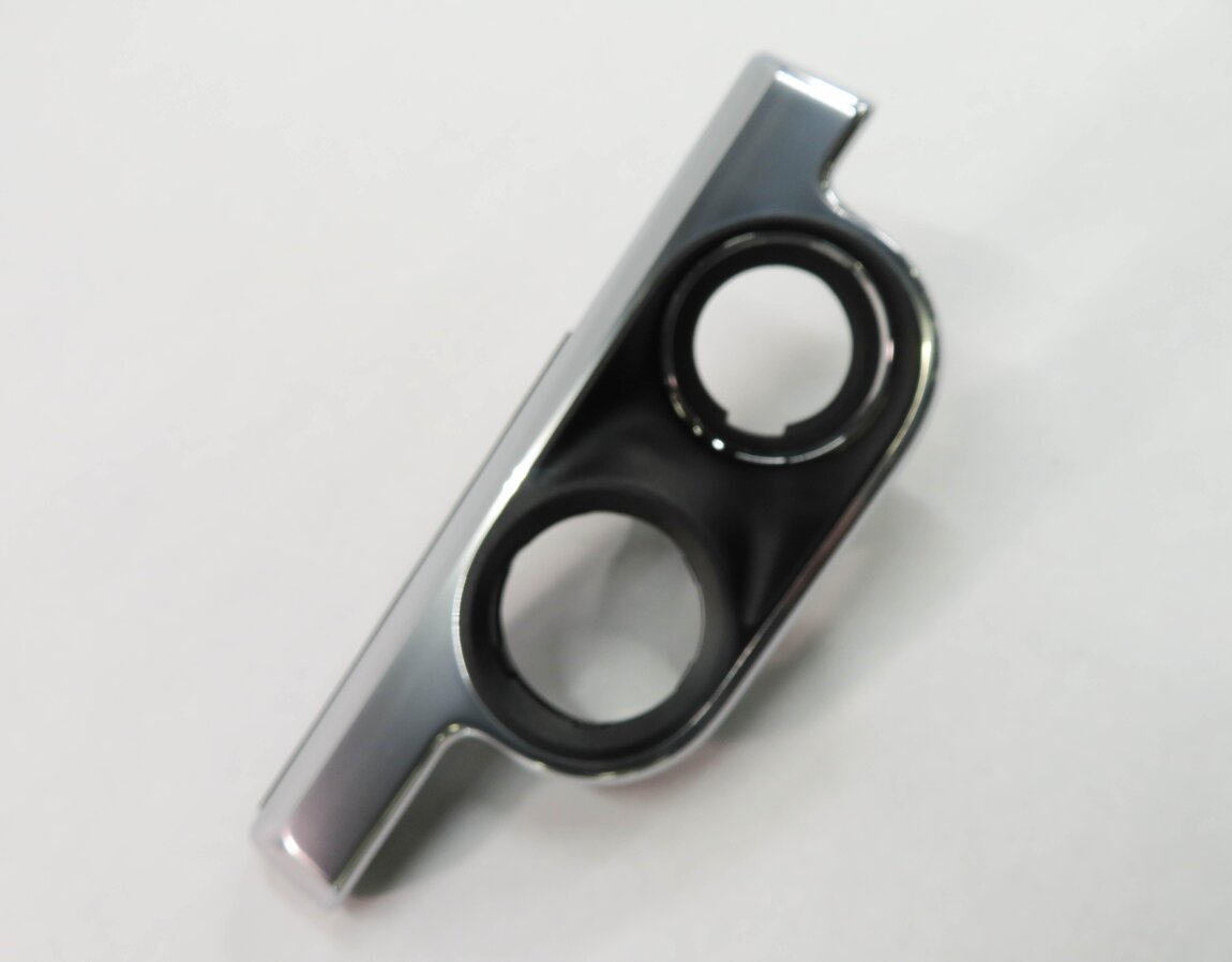 2014 PORSCHE CAYMAN S (981) FRONT DASH HEADLIGHT SWITCH TRIM PIECE (SILVER)