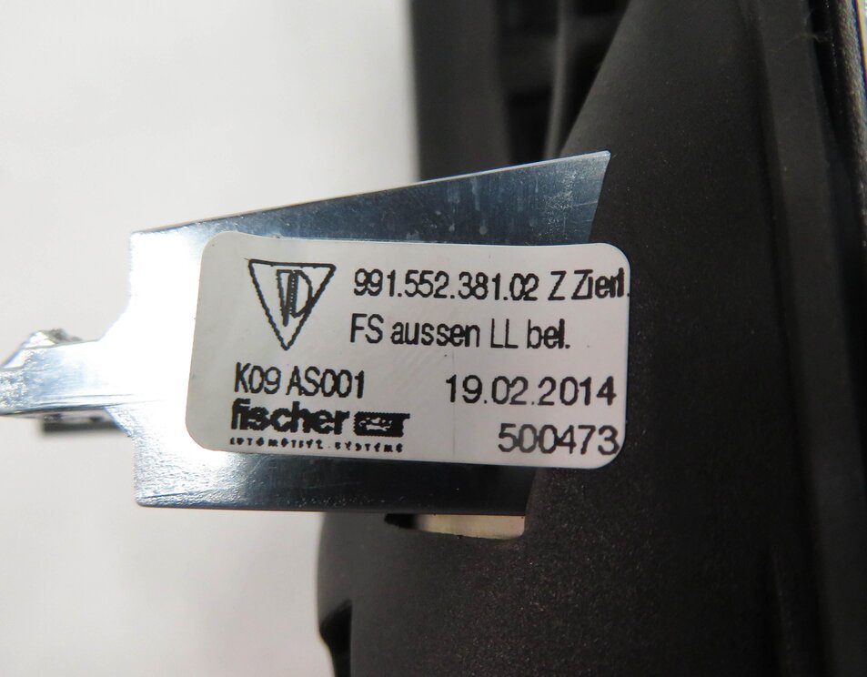 Thumbnail 9: 2014 PORSCHE CAYMAN S (981) FRONT DASH HEADLIGHT SWITCH TRIM PIECE (SILVER)
