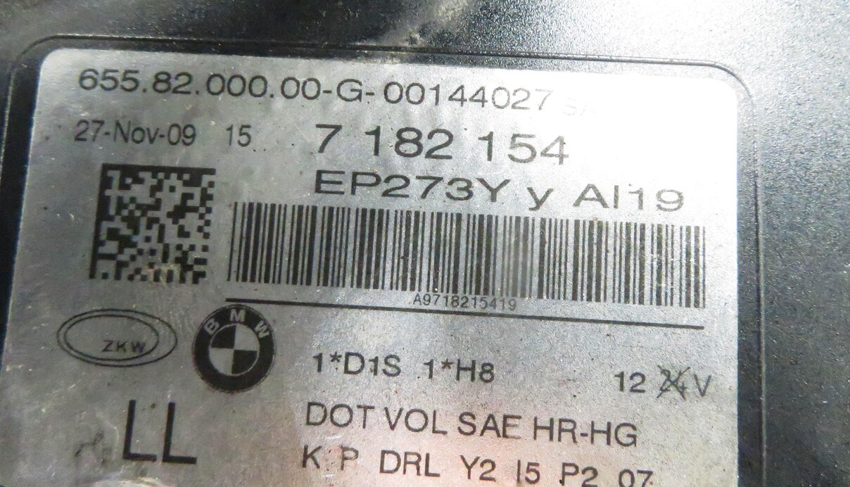 Thumbnail 11: 09-12 BMW 740i 750i 760i B7 (F01) RIGHT PASSENGER ADAPTIVE XENON HEADLIGHT LAMP
