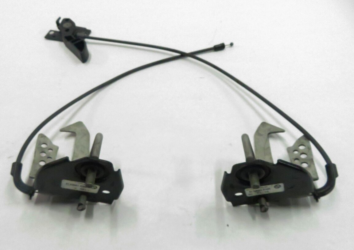 Thumbnail 2: 2010 BMW 750i (F01) FRONT UPPER HOOD LOCK LATCH SET w/ CABLE & RELEASE HANDLE