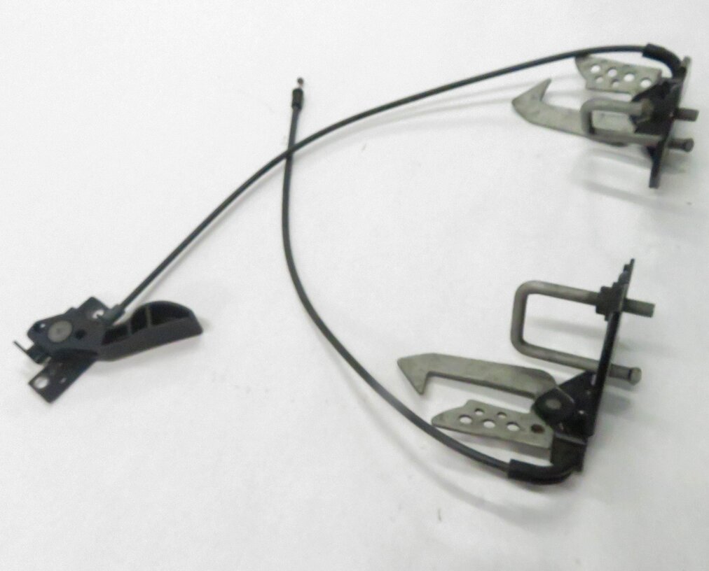 Thumbnail 3: 2010 BMW 750i (F01) FRONT UPPER HOOD LOCK LATCH SET w/ CABLE & RELEASE HANDLE
