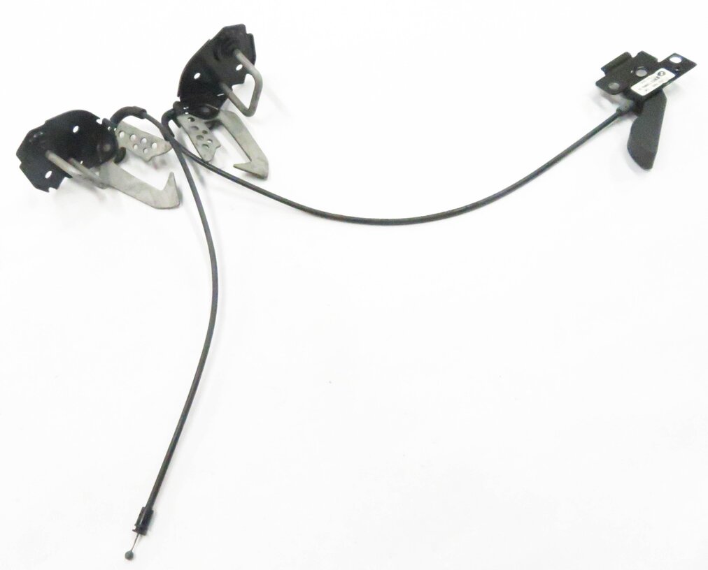 Thumbnail 5: 2010 BMW 750i (F01) FRONT UPPER HOOD LOCK LATCH SET w/ CABLE & RELEASE HANDLE