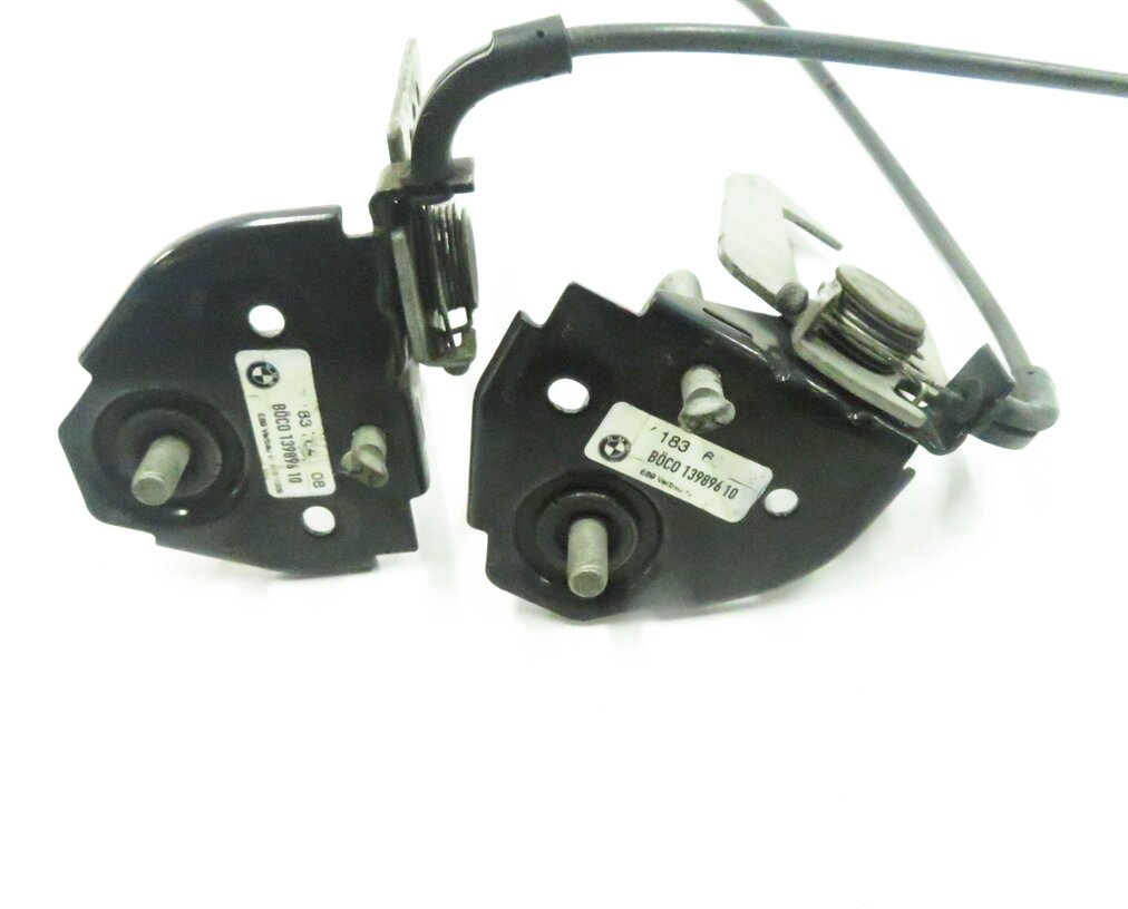 Thumbnail 9: 2010 BMW 750i (F01) FRONT UPPER HOOD LOCK LATCH SET w/ CABLE & RELEASE HANDLE