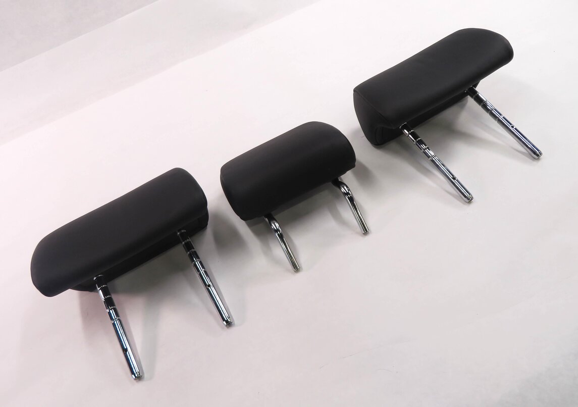 2010 BMW 750i (F01) REAR SEAT HEADREST SET-3 (BLACK NAPPA LEATHER NASW)