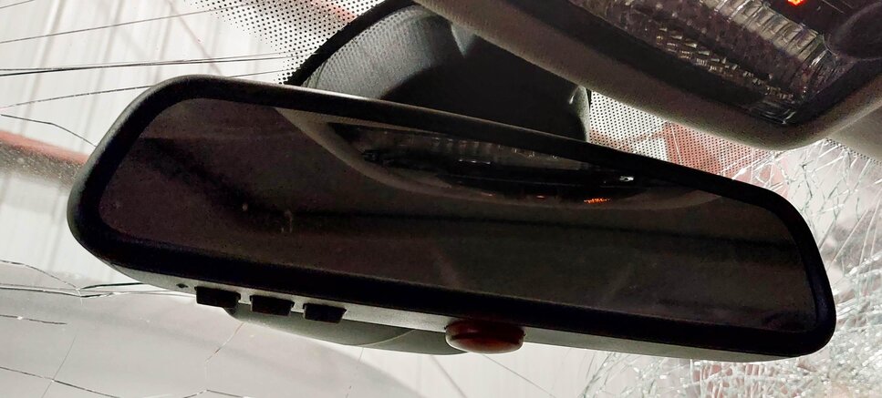 Thumbnail 2: 2009 BMW 750i (F01) AUTODIM REARVIEW MIRROR w/ HOMELINK