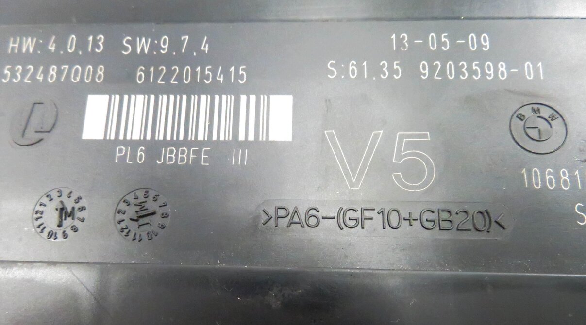 Thumbnail 12: 2009-2011 BMW 740i 750i 760i B7 (F01) MAIN PRIMARY BODY CONTROL MODULE BCM