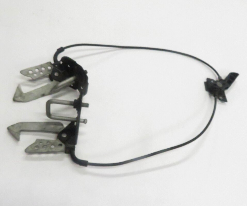 Thumbnail 4: 2009 BMW 750i (F01) FRONT LEFT & RIGHT UPPER HOOD LOCK LATCH SET-2 w/ CABLE