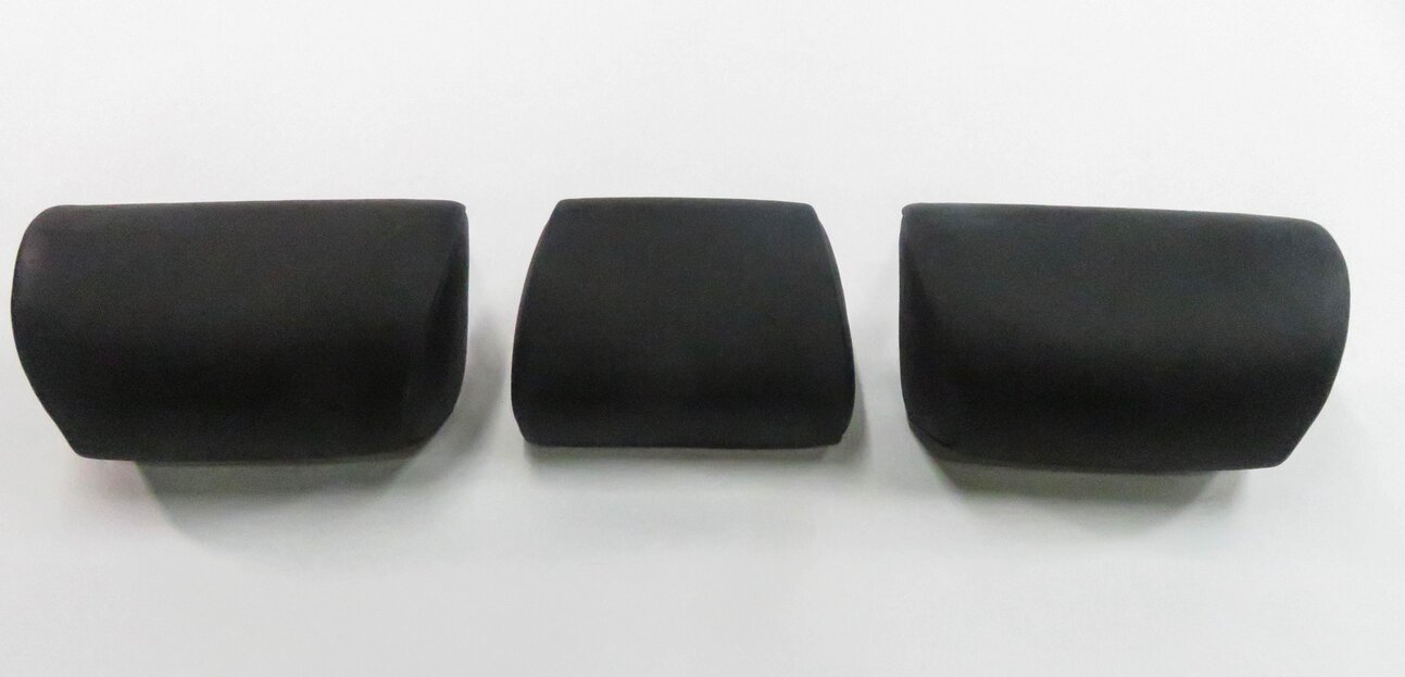 Thumbnail 6: 2009 BMW 750i (F01) REAR SEAT LEFT / CENTER / RIGHT HEADREST SET (BLACK LEATHER)