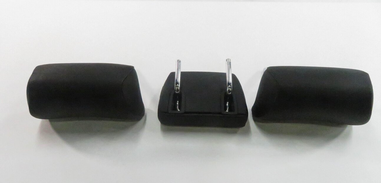 Thumbnail 7: 2009 BMW 750i (F01) REAR SEAT LEFT / CENTER / RIGHT HEADREST SET (BLACK LEATHER)