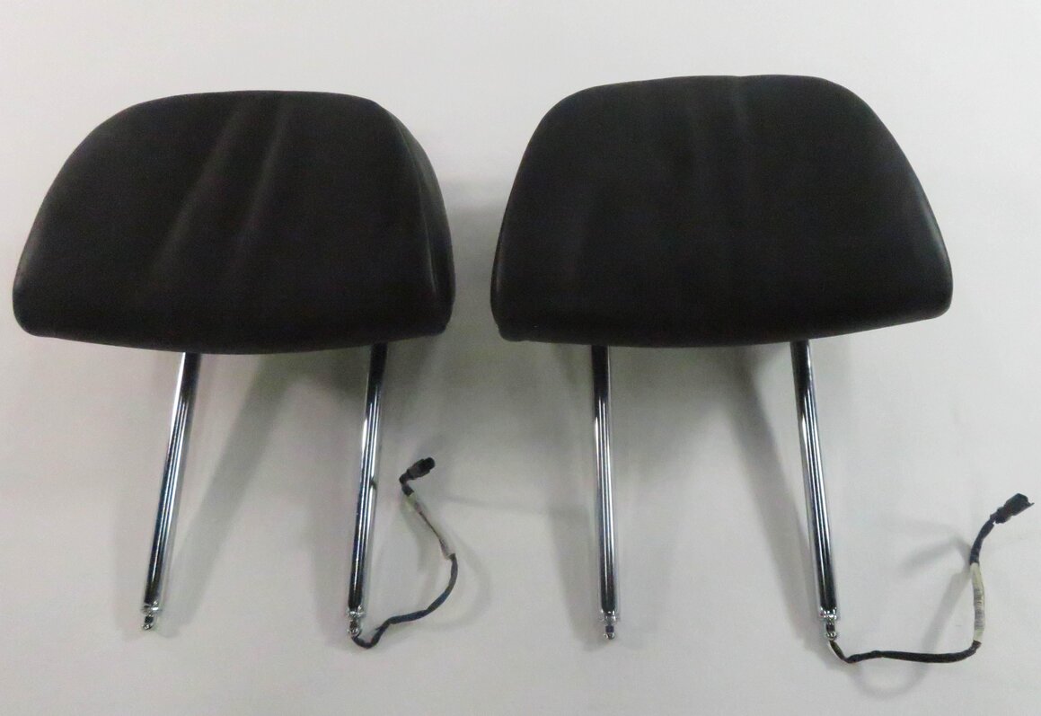 Thumbnail 3: 2009 BMW 750i (F01) FRONT LEFT & RIGHT SEAT ACTIVE HEADREST SET (BLACK LEATHER)