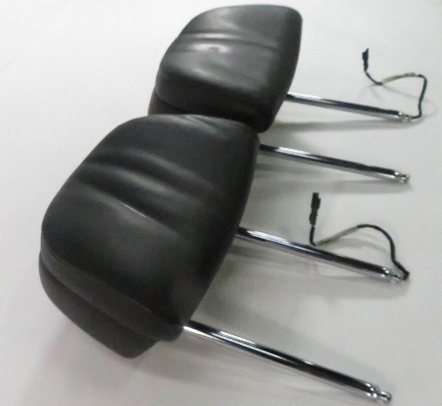 Thumbnail 4: 2009 BMW 750i (F01) FRONT LEFT & RIGHT SEAT ACTIVE HEADREST SET (BLACK LEATHER)
