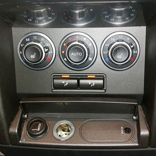 Thumbnail 2: 2012 RANGE ROVER (L322) REAR HEATER A/C TEMPERATURE CLIMATE CONTROL PANEL