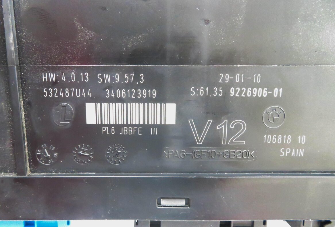 Thumbnail 12: 2010-2011 BMW 528i 535i 550i 535iGT 550iGT (F07 F10) MAIN BODY CONTROL MODULE
