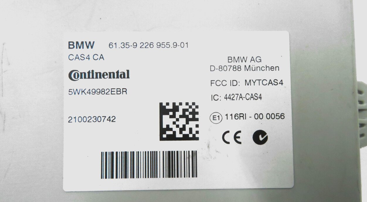 Thumbnail 10: 09-13 BMW 550i 650i 750i (F01 F06 F10) 4.4TT N63 ENGINE DME CAS4 MODULE KEY SET
