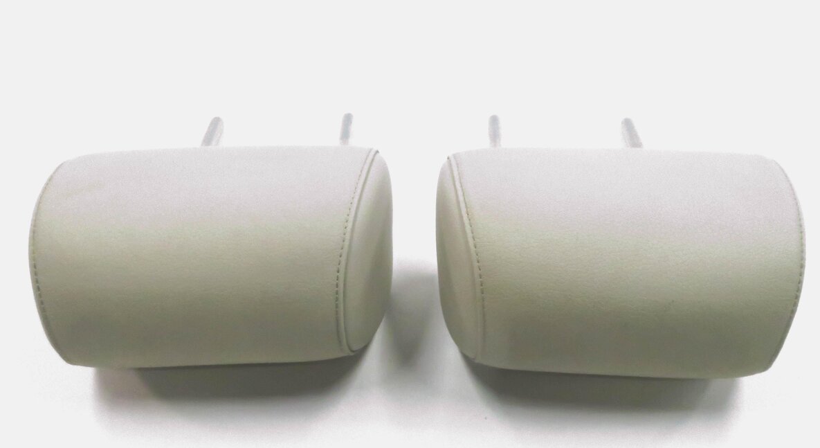 Thumbnail 6: 2010 BMW 550iGT (F07) REAR SEAT - LEFT & RIGHT HEADREST SET-2 (IVORY WHITE)