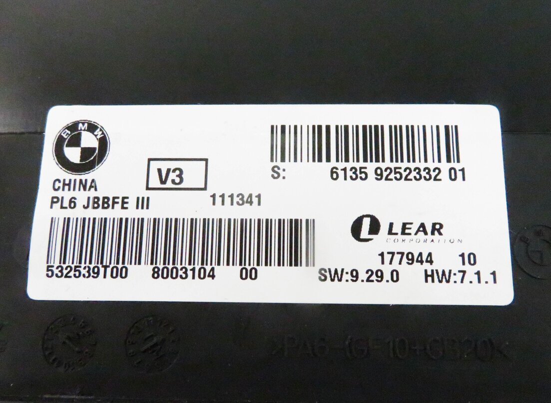 Thumbnail 11: 2011 BMW 528i 535i 550i (F10) MAIN PRIMARY BODY CONTROL MODULE BCM