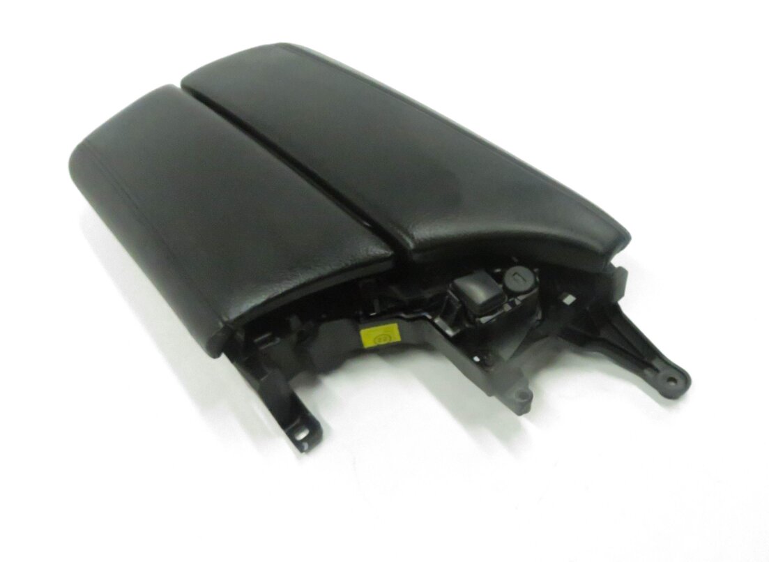 2011 BMW 528i 535i 550i (F10) FRONT CENTER CONSOLE ARM REST LID (BLACK LEATHER)