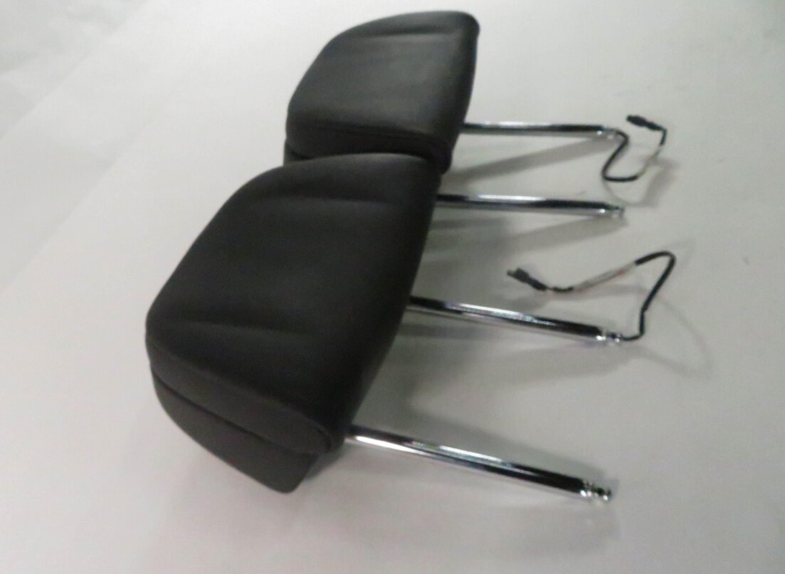 Thumbnail 4: 2011 BMW 550i (F10) FRONT LEFT & RIGHT HEADREST SET (BLACK DAKOTA LEATHER LCSW)