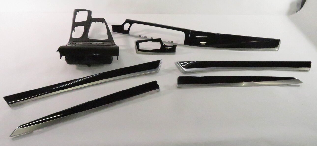 2014 BMW 535i (F10) DASH DOOR CONSOLE (FINE ASH GRAIN) WOOD TRIM SET-7