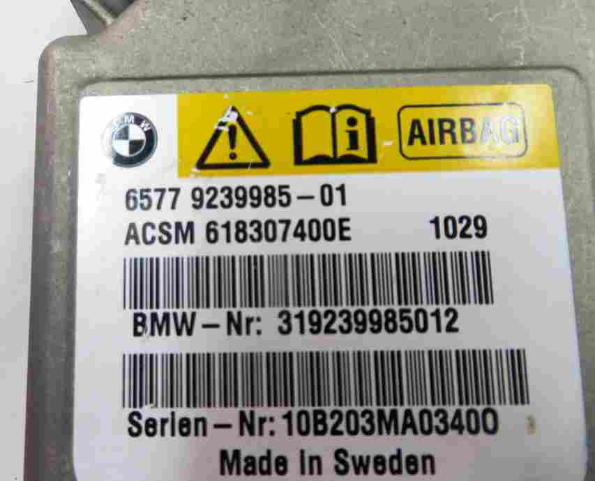 Thumbnail 9: 2011 BMW 528i 535i 550i (F10) MAIN PRIMARY SRS SAFETY RESTRAINT CONTROL MODULE