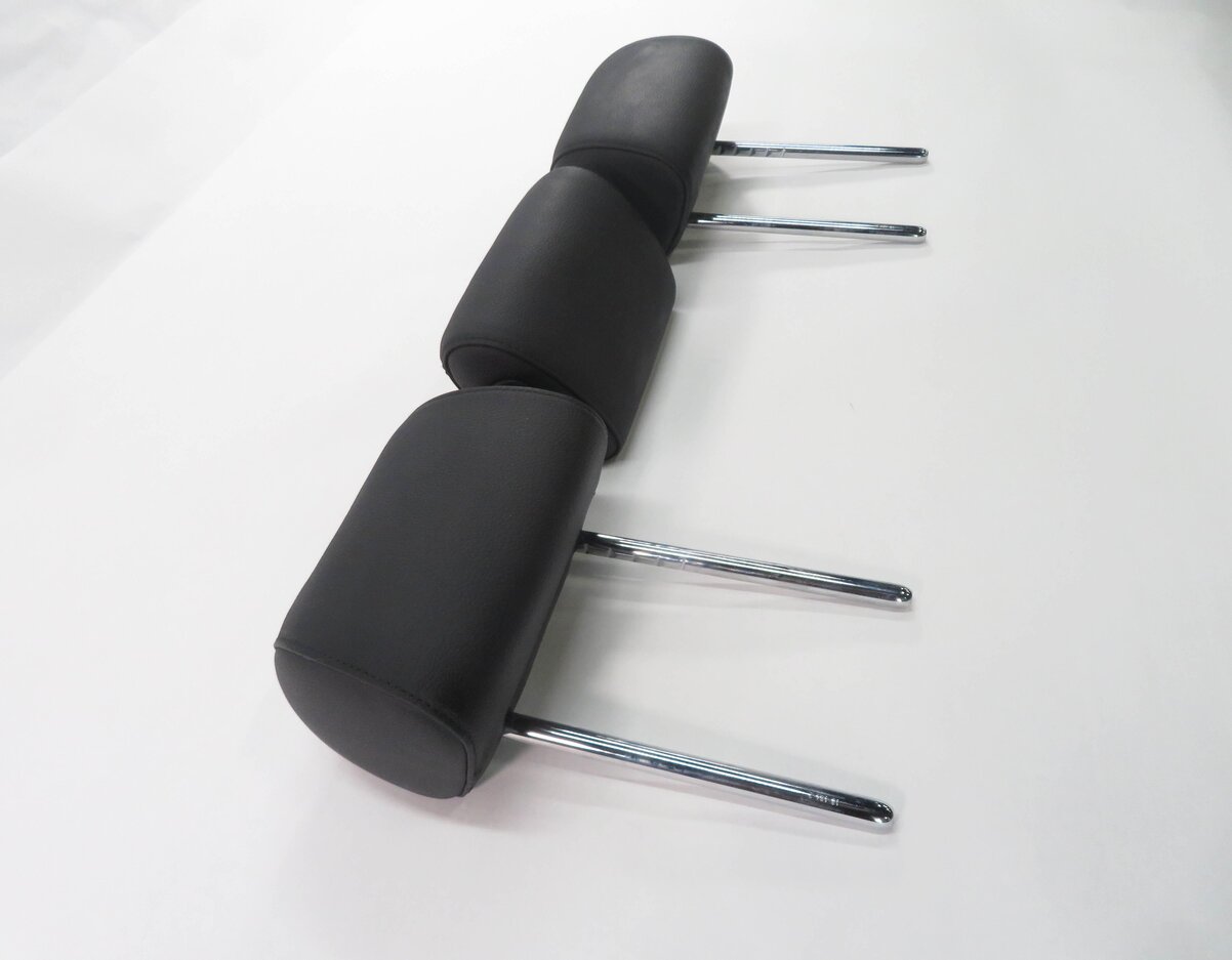 Thumbnail 4: 2011 BMW 535i (F10) REAR SEAT LEFT / CENTER / RIGHT HEADREST SET (BLACK LEATHER)