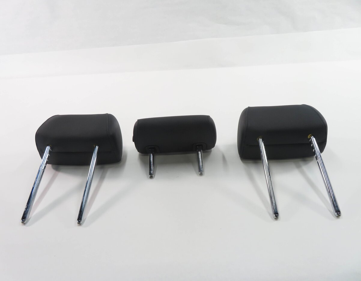 Thumbnail 8: 2011 BMW 535i (F10) REAR SEAT LEFT / CENTER / RIGHT HEADREST SET (BLACK LEATHER)