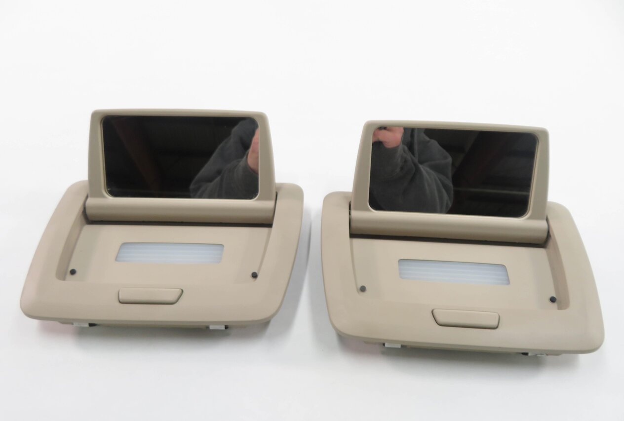 2012 BMW 750i (F01) REAR MAKUP VANITY MIRROR SET-2 (OYSTER)