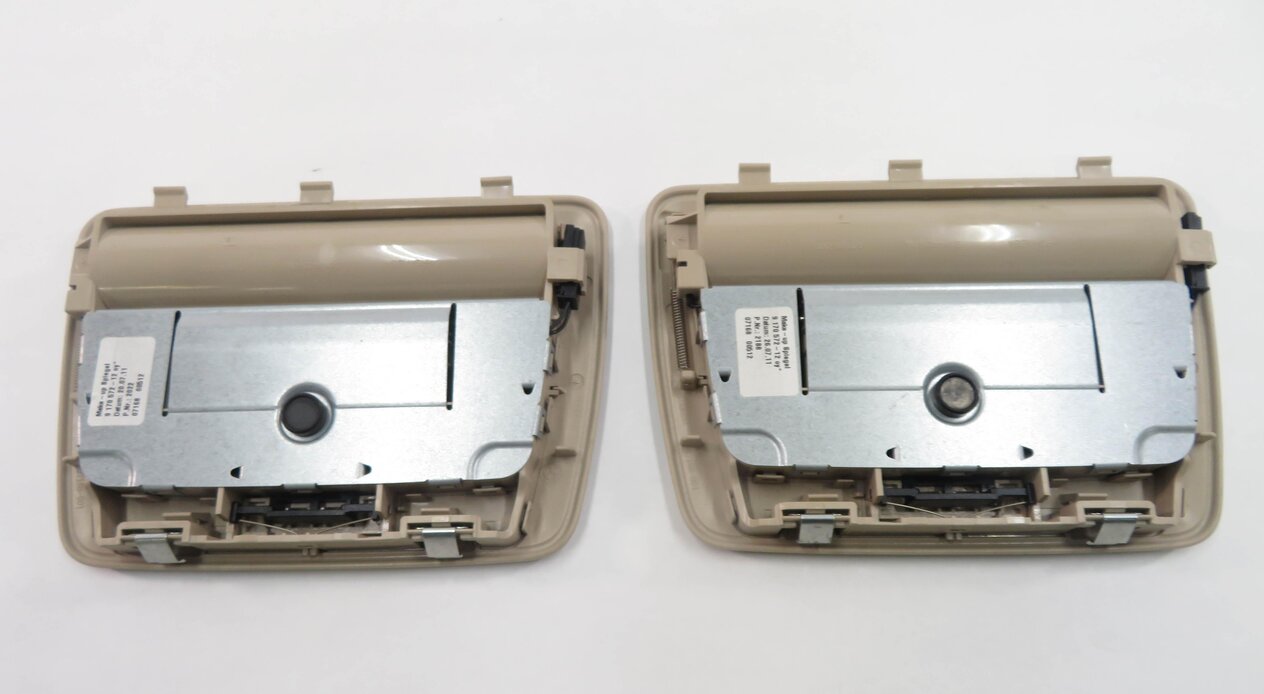 Thumbnail 8: 2012 BMW 750i (F01) REAR MAKUP VANITY MIRROR SET-2 (OYSTER)