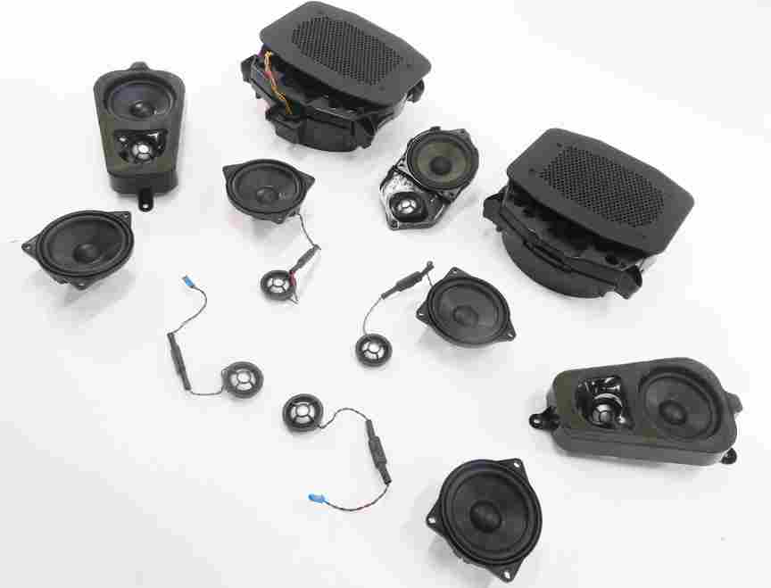 2008 BMW X5 (E70) HARMAN AUDIO SUBWOOFER SUB WOOFER  TWEETER SPEAKER SET-16