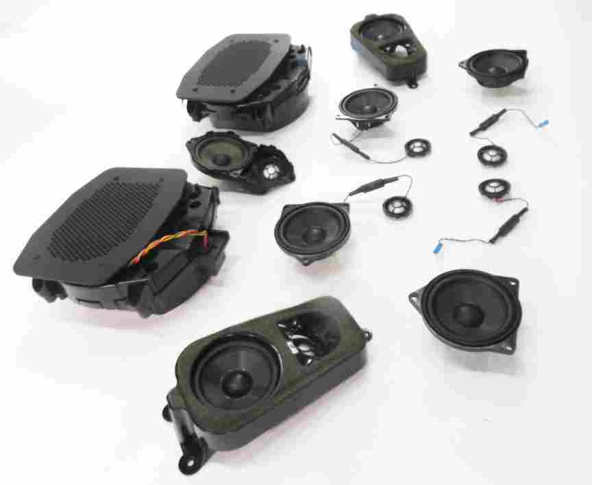 Thumbnail 4: 2008 BMW X5 (E70) HARMAN AUDIO SUBWOOFER SUB WOOFER  TWEETER SPEAKER SET-16