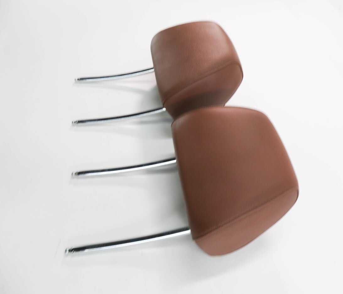 Thumbnail 4: 2006 BMW 550i (E60) FRONT LEFT & RIGHT HEADREST SET-2 (AUBURN LEATHER)