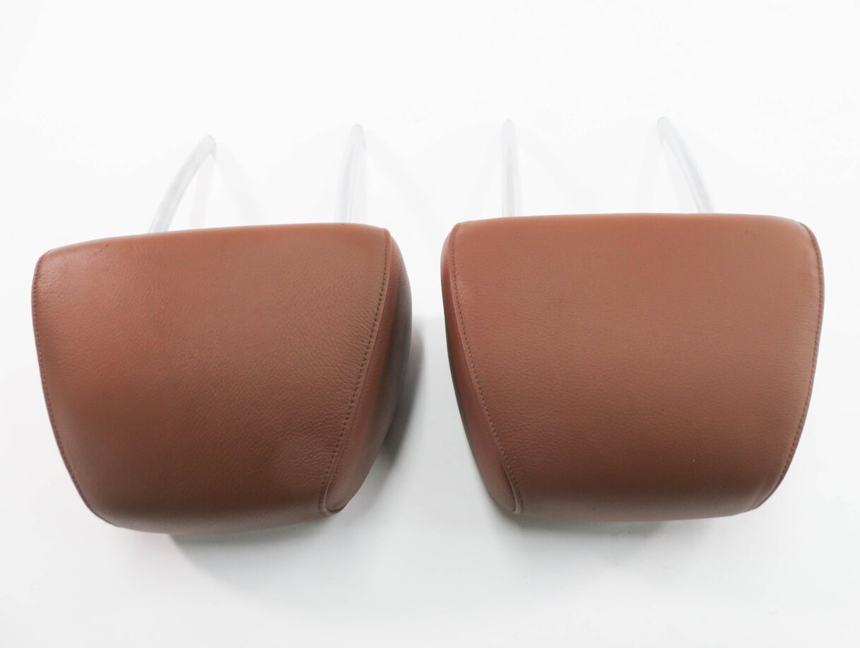 Thumbnail 6: 2006 BMW 550i (E60) FRONT LEFT & RIGHT HEADREST SET-2 (AUBURN LEATHER)
