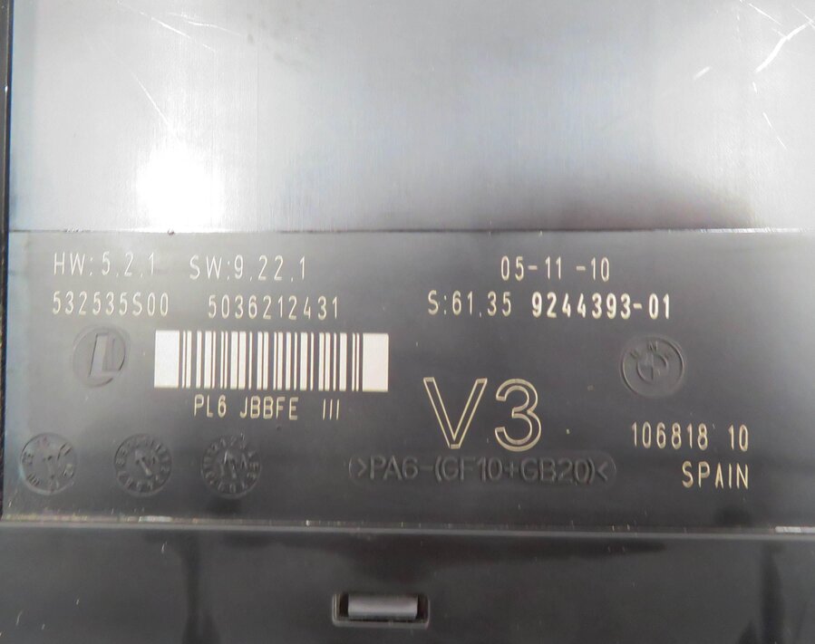 Thumbnail 9: 2010-2011 BMW 528i 535i 550i 535iGT 550iGT (F07 F10) MAIN BODY CONTROL MODULE