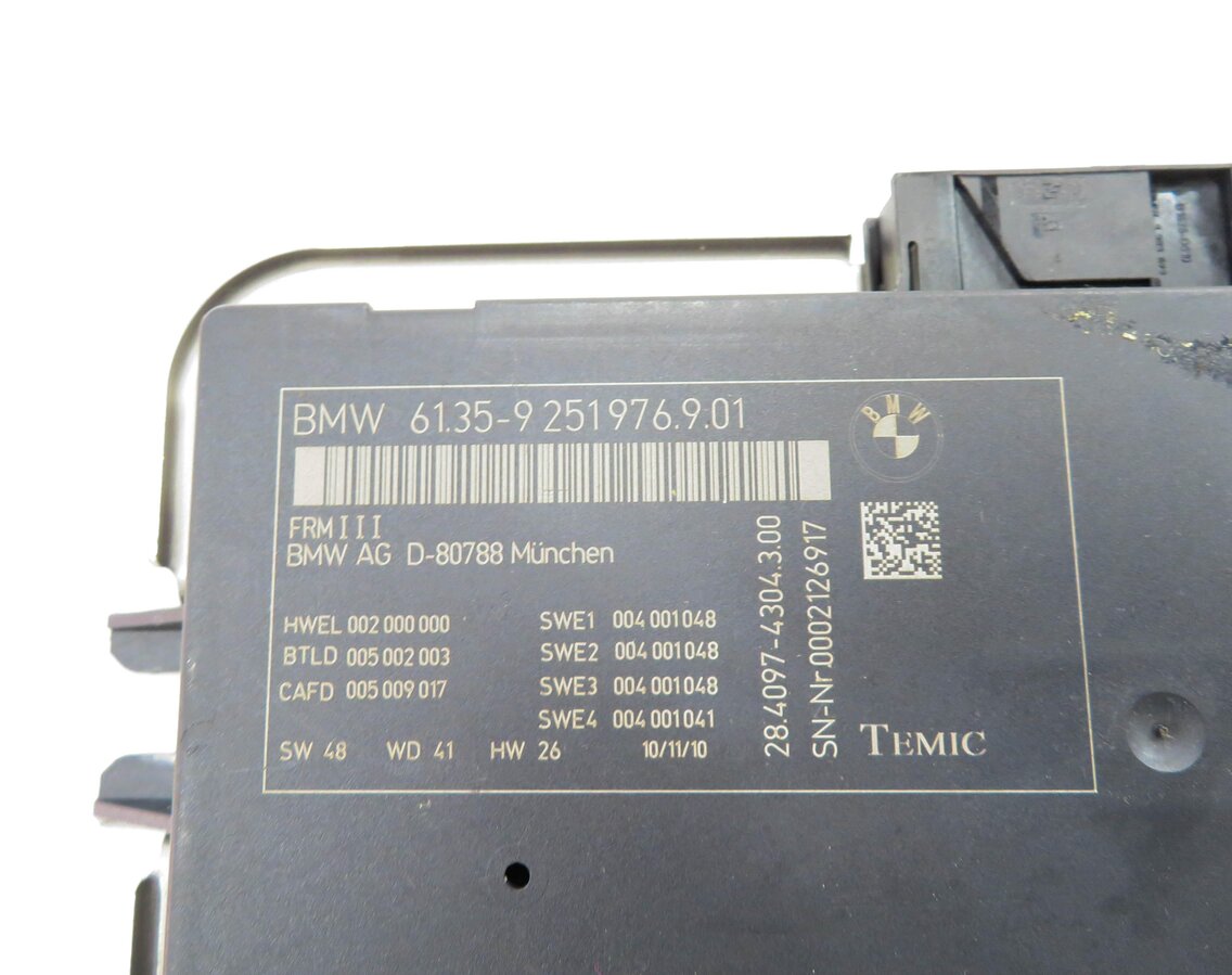 Thumbnail 9: 2010-2017 BMW 528i 535i 550i 650i 750i M5 X3 - FRMIII BODY LIGHT CONTROL MODULE