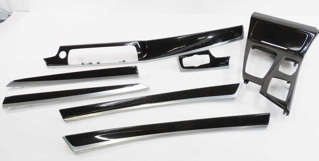 2011 BMW 535i (F10) DASH DOOR CONSOLE (FINE ASH GRAIN) WOOD TRIM SET-7