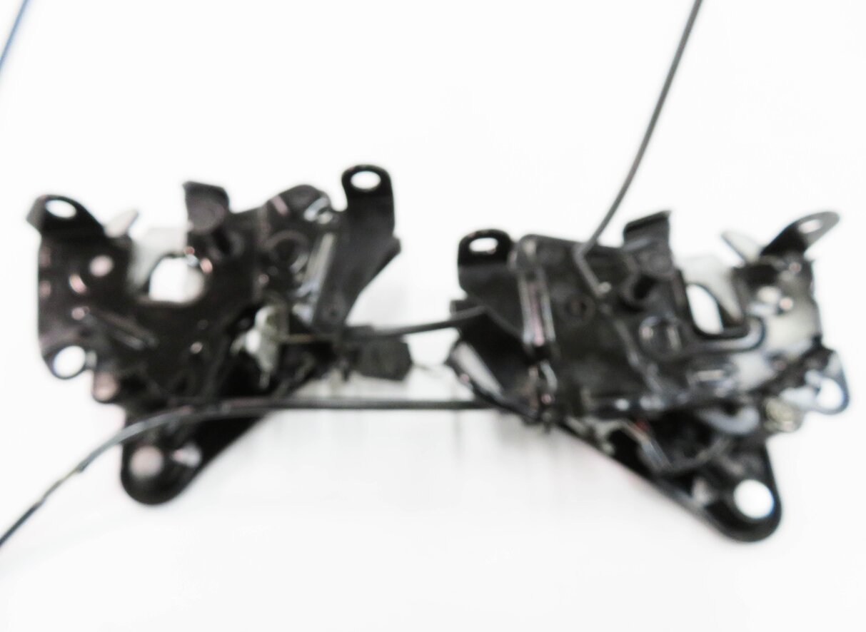Thumbnail 6: 2011 BMW 535i (F10) FRONT LEFT & RIGHT LOWER HOOD LOCK LATCH SET-2 w/ CABLE