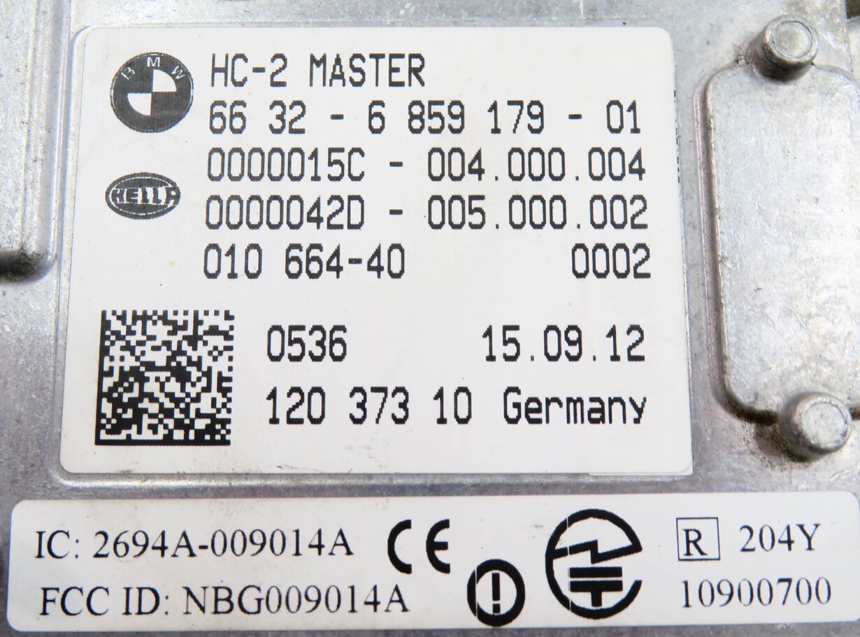 Thumbnail 9: 2013 BMW 740i (F01) RIGHT REAR LANE DEPARTURE BLIND SPOT WARNING MODULE (MASTER)